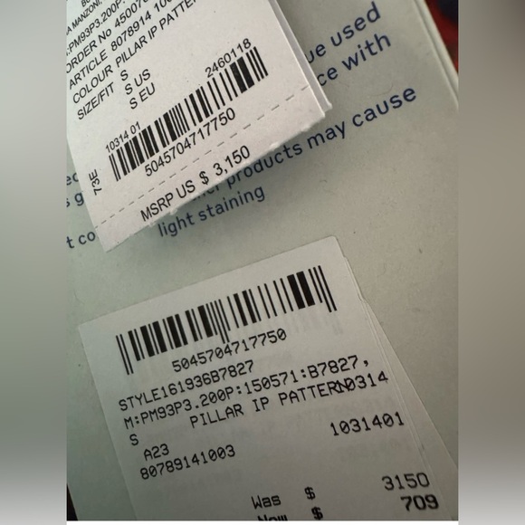 Burberry Pillar IP floral-print straight-leg trousers - Mens Size Small NWT - Picture 3 of 12